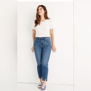 Madewell Womens Blue The‎ High-Rise Slim Crop Boyjean in Melbourne Wash Size 30